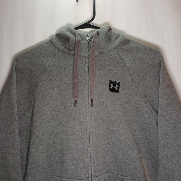Under Armour Men's Full Zip Hoodie Size M Comfortable Casual Gray Fleece Sweatsh - Picture 6 of 12